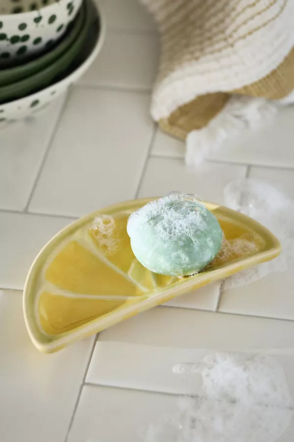 Meyer Ceramic Lemon Soap Dish | Anthropologie (US)