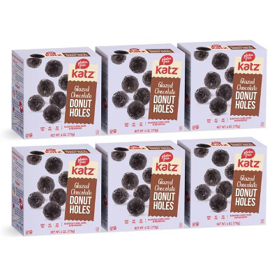 Katz Gluten Free Glazed Chocolate Donut Holes - 6 Pack | Target