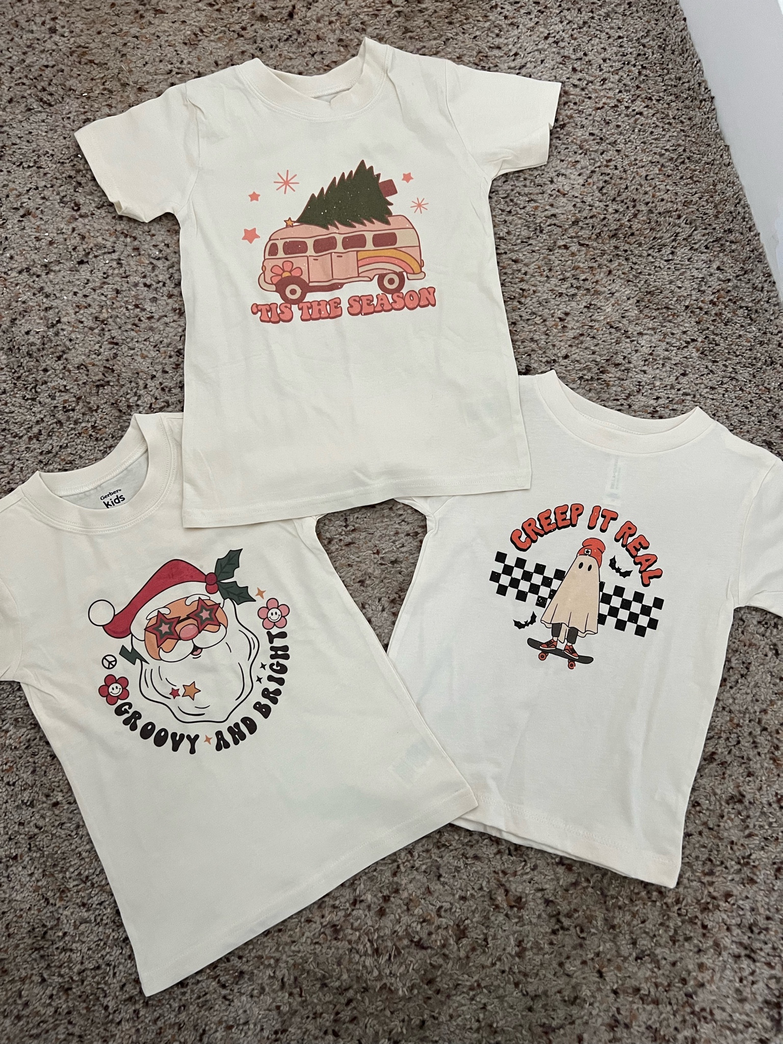 Kids holiday shirts. Boys Halloween girls Christmas tshirts. Etsy find. 

#LTKHalloween #LTKSeasonal #LTKkids