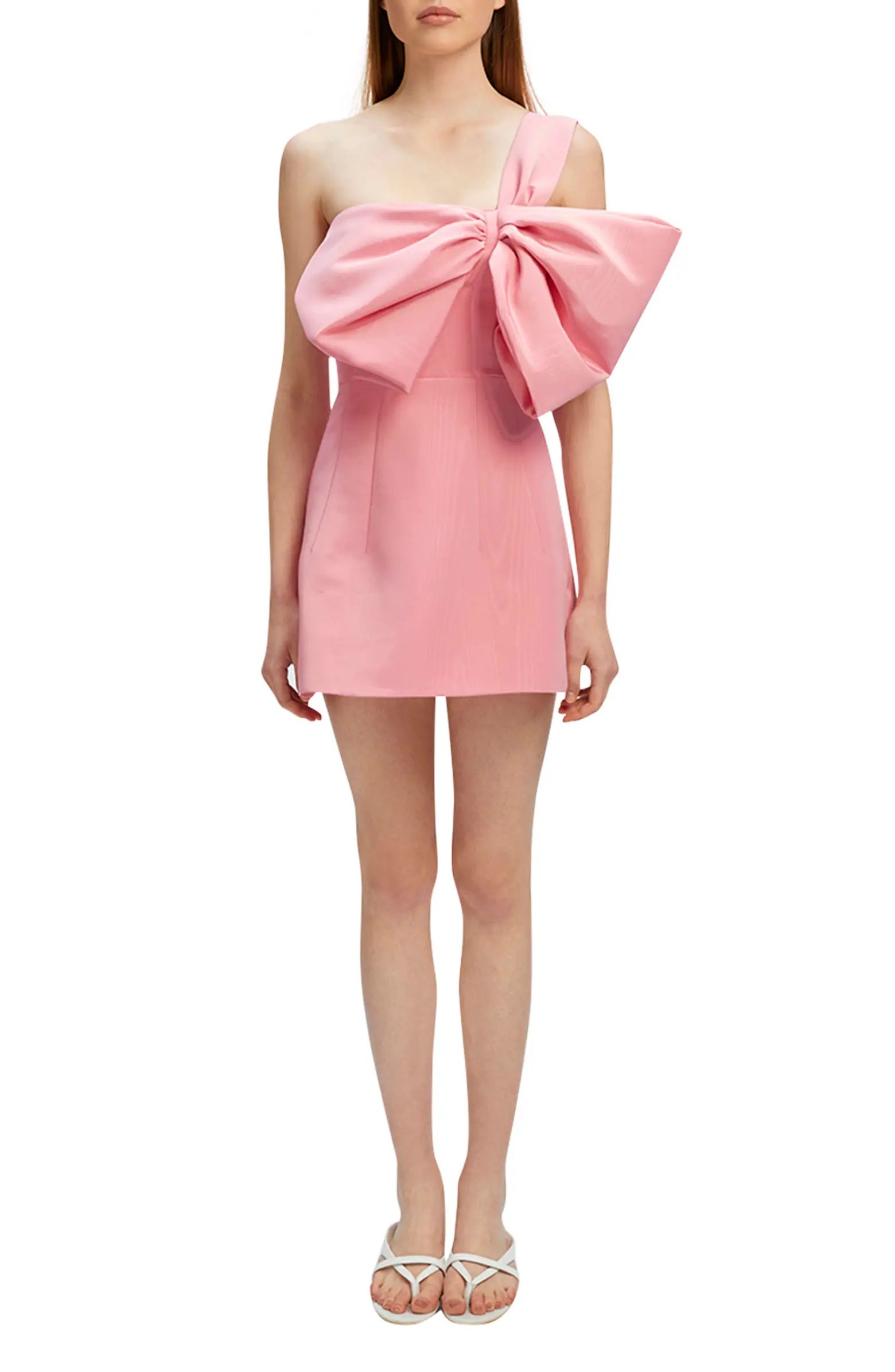 Bardot Bella Bow One-Shoulder Minidress | Nordstrom | Nordstrom