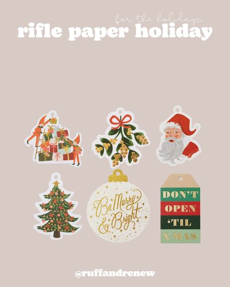 Rifle paper holiday / Holiday gift tags / present gift tags / gift wrap / Christmas gift tags / gift tags / holiday decor / Christmas decor / holiday home / Christmas home / seasonal home / 

#LTKSeasonal #LTKHoliday #LTKGiftGuide