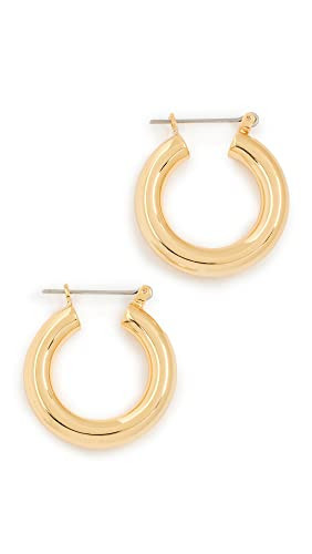 Luv Aj Women's Baby Amalfi Tube Hoop Earrings, Gold, One Size | Amazon (US)