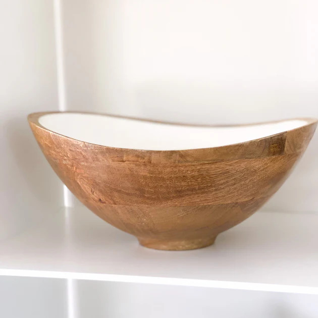 Palmer Wood + White Bowl | Pepper + Vetiver