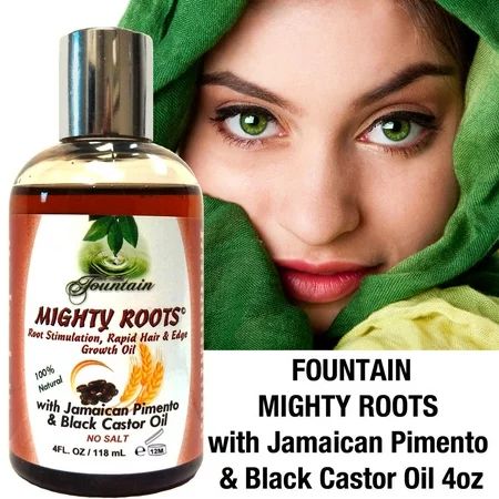 Organic Jamaican Black Castor Pimento Fast Hair Growth Oil/Day & Night Satin Cap | Walmart (US)