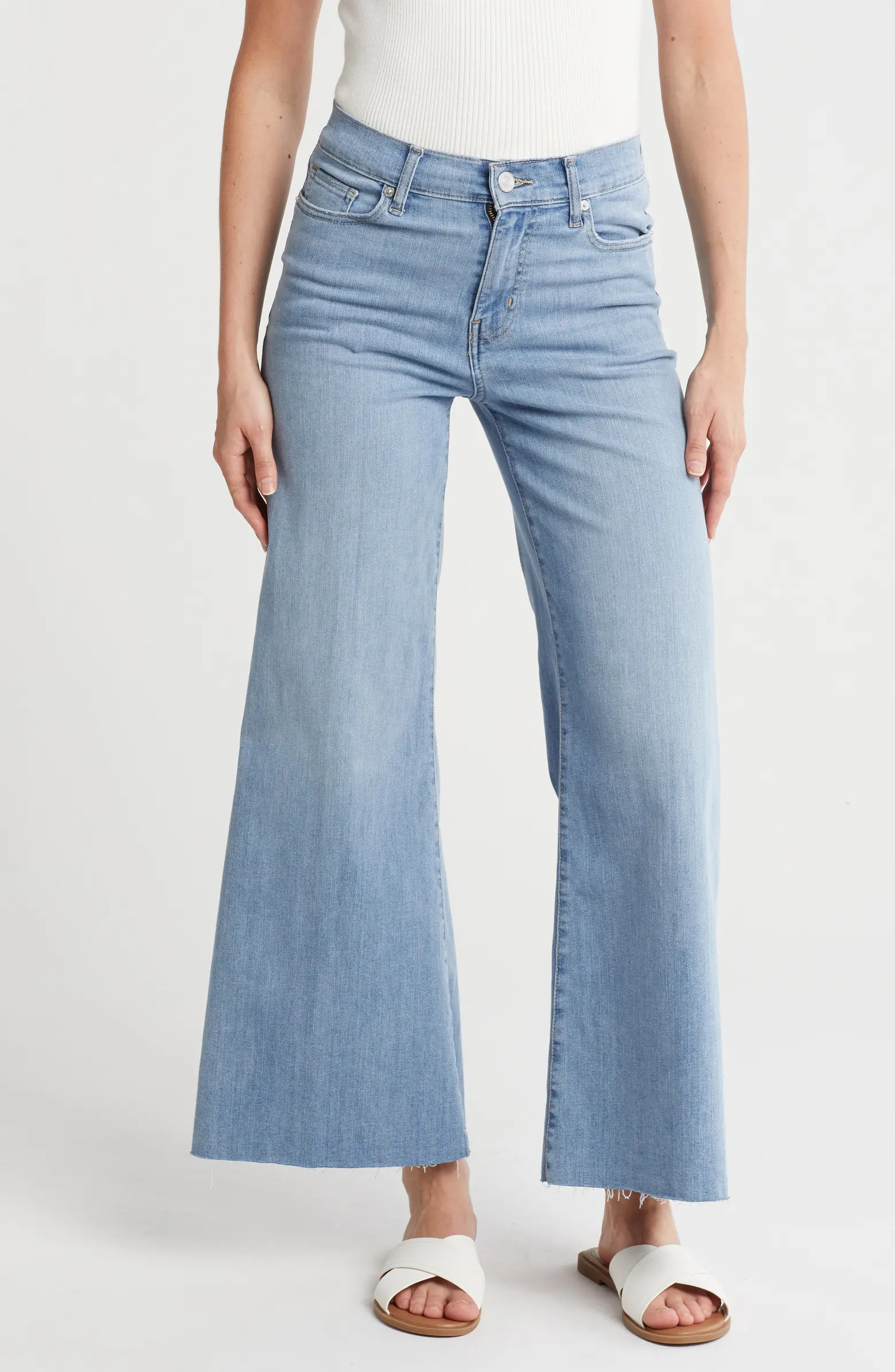 Palazzo Crop Cutoff Jeans | Nordstrom Rack