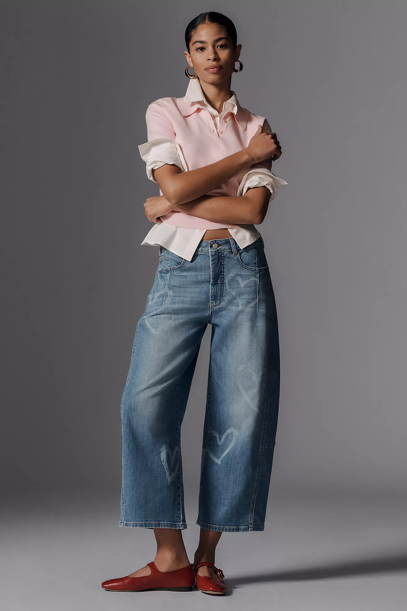 The Kenna Mid-Rise Heritage Barrel Jeans by Pilcro: Icon Edition | Anthropologie (UK)