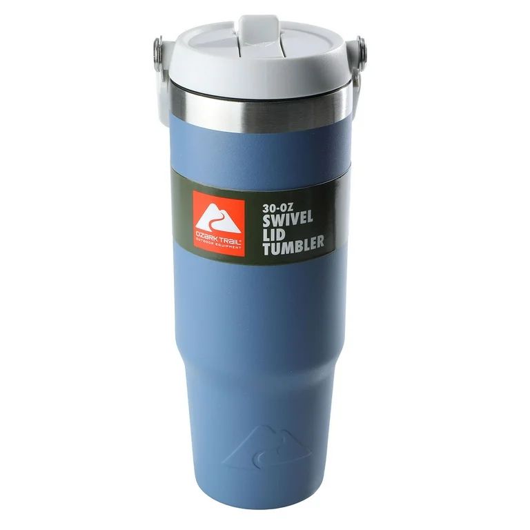 Ozark Trail 30 oz Insulated Stainless Steel Tumbler with Swivel Handle - Indigo Blue - Walmart.co... | Walmart (US)