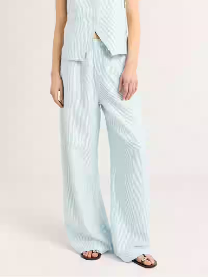 Scoop Women's Linen Blend Wide Leg Pants, 32" Inseam, Sizes XS-XXL | Walmart (US)