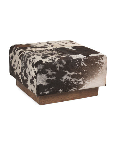 30x30x18 Leather Ottoman | TJ Maxx
