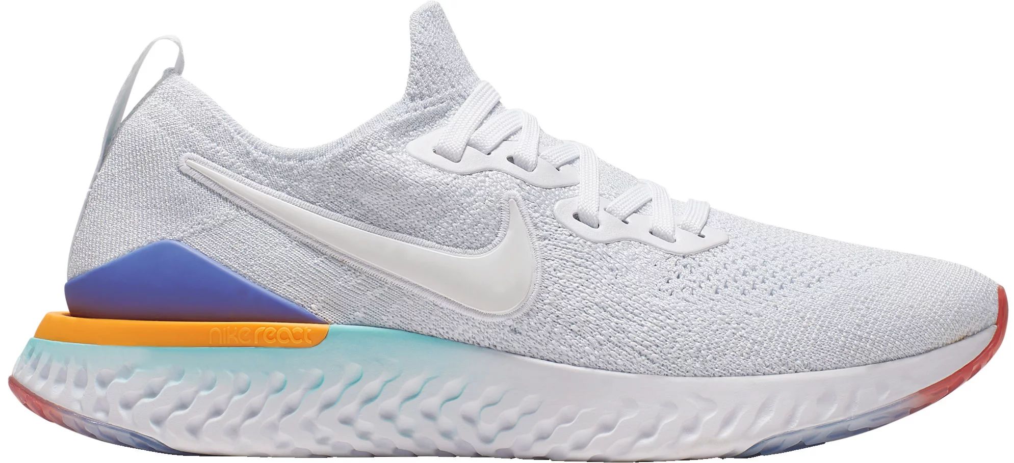 Women's Nike Epic React Flyknit 2 Running Shoes, Size: 6.0, White | Dick's Sporting Goods