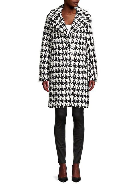 Houndstooth Faux Fur Coat | Saks Fifth Avenue OFF 5TH