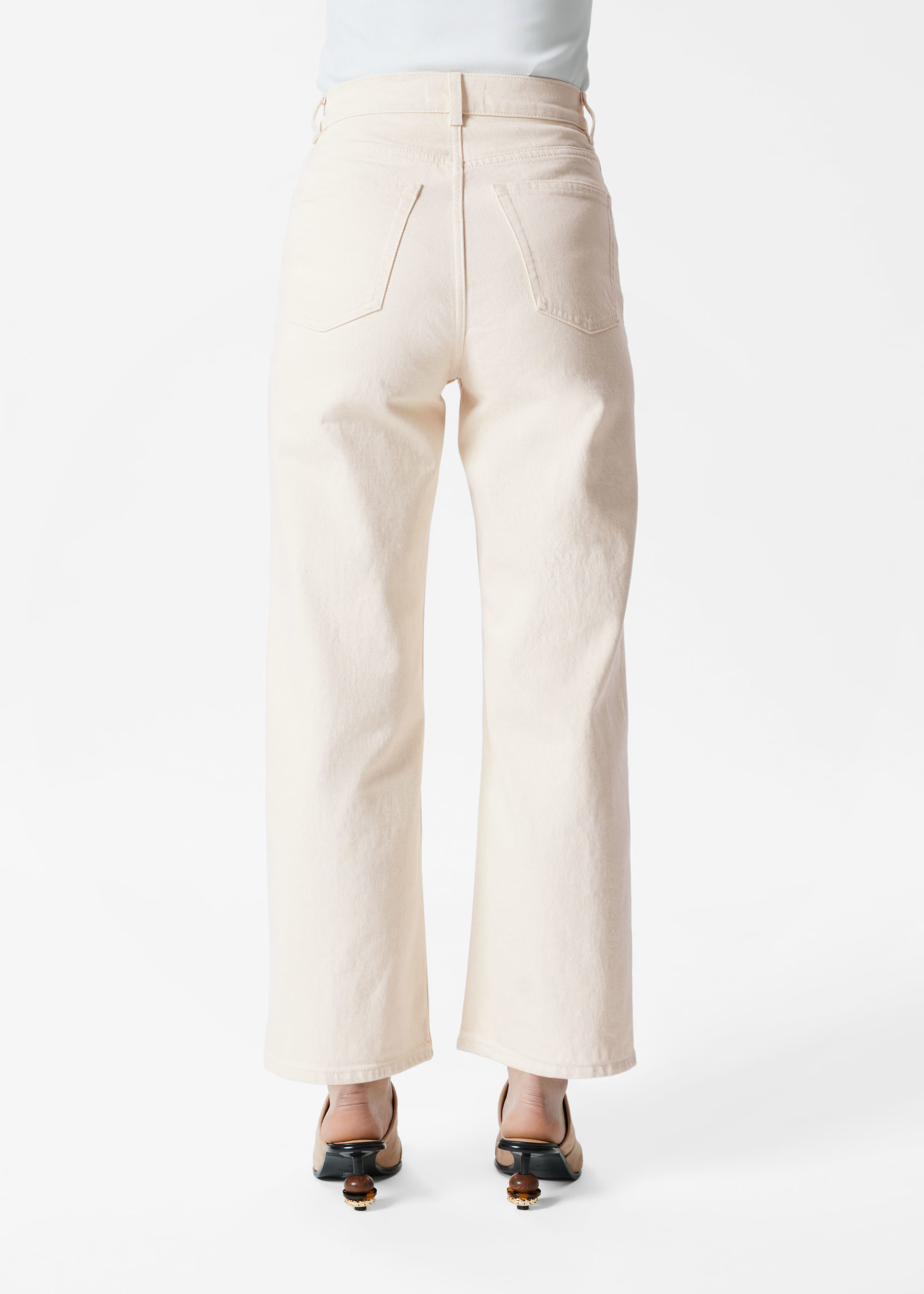 Cropped Wide-Leg Jeans - White - & Other Stories GB | & Other Stories UK