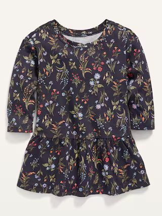 Long-Sleeve Printed Drop-Waist Dress for Baby | Old Navy (US)