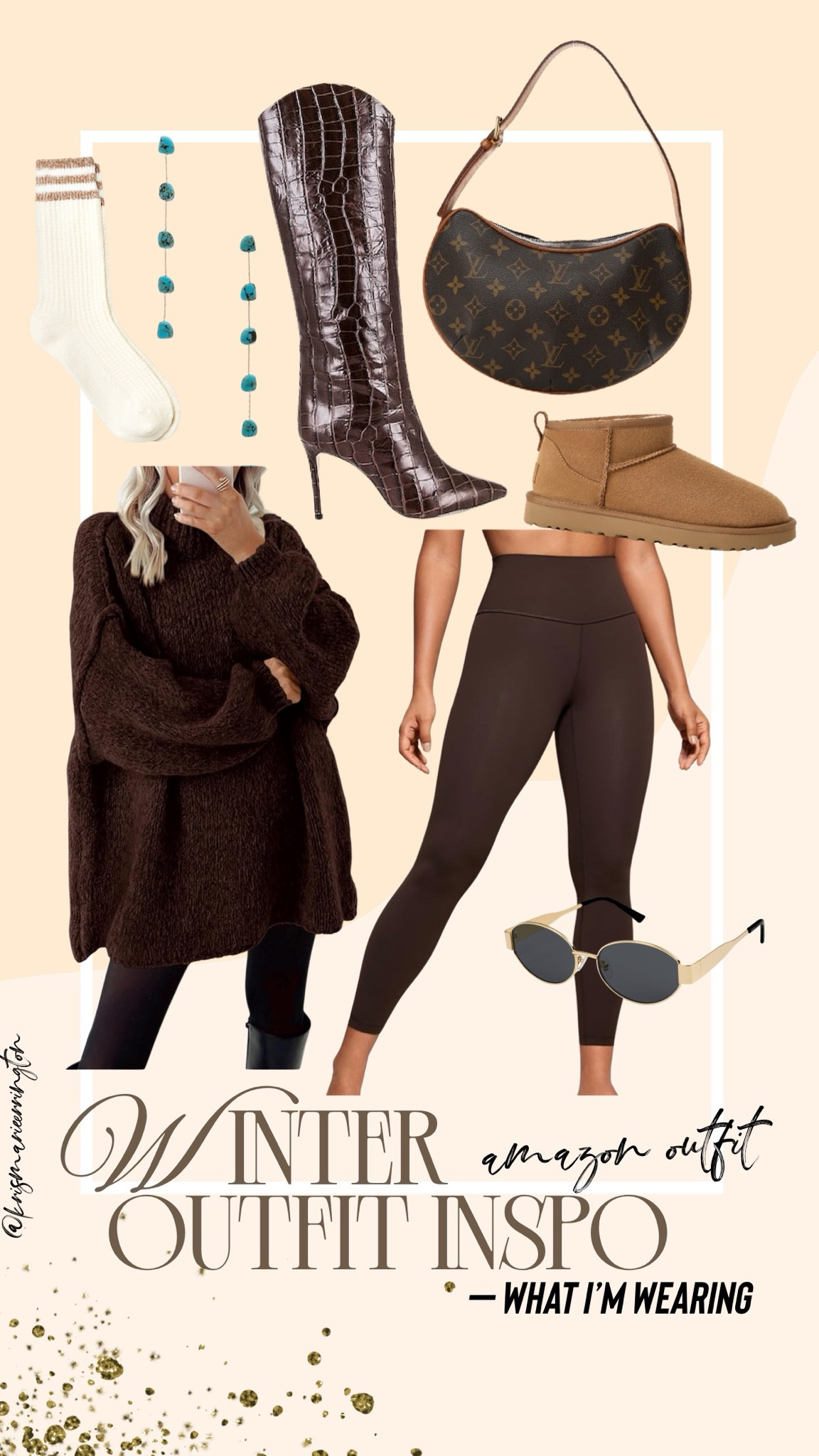 FAVE amazon leggings that are soft as butter & have the perfect amount of compression. In size XS. In XS Amazon sweater. Easy winter outfit.

#LTKStyleTip #LTKFindsUnder100 #LTKFindsUnder50