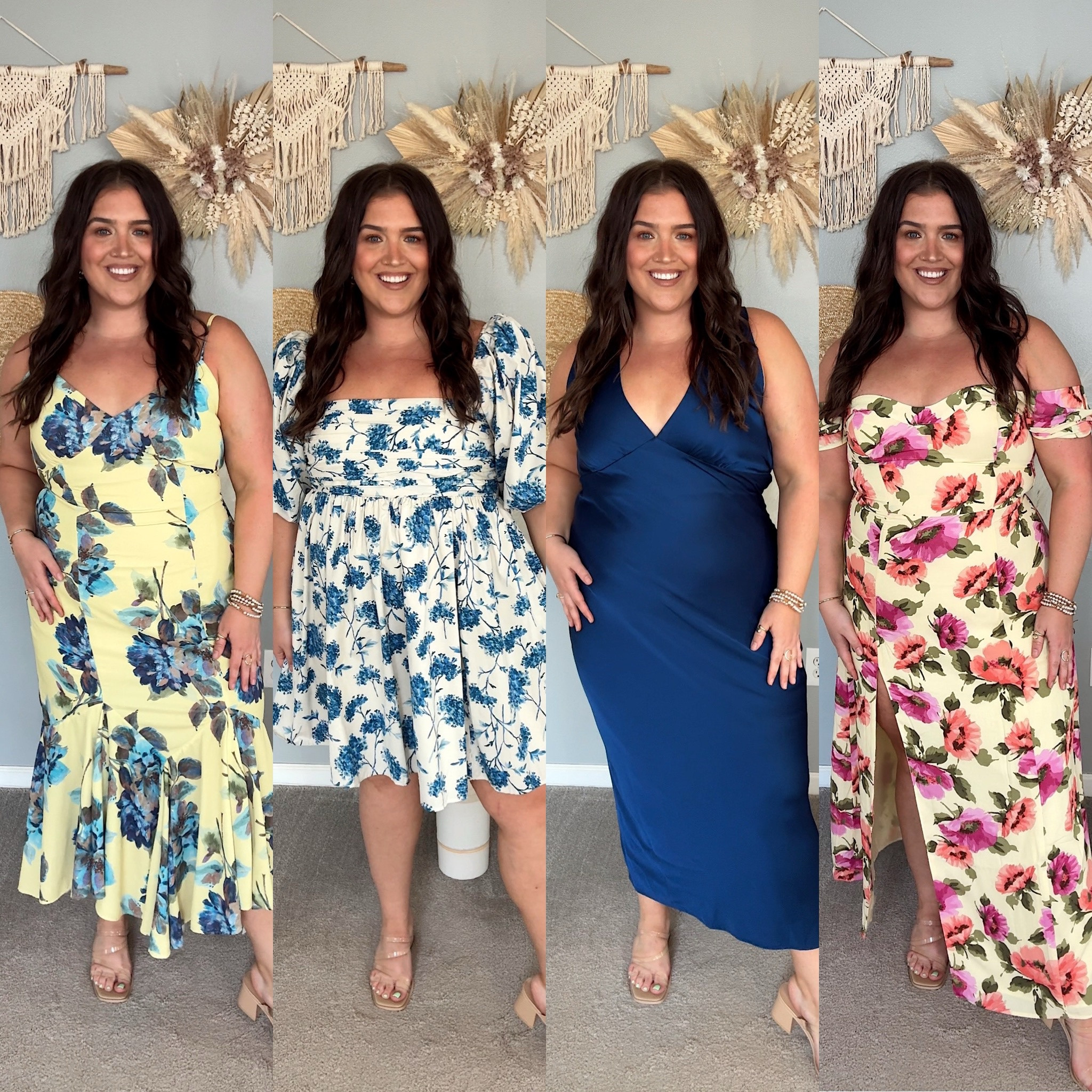 Summer dresses for different occasions on sale 🌼👗✨ Wearing a size XL in each. Second dress is in the tall length. 
Wedding guest, cocktail dress, date night, winery, anniversary 

#LTKPlusSize #LTKSaleAlert #LTKStyleTip