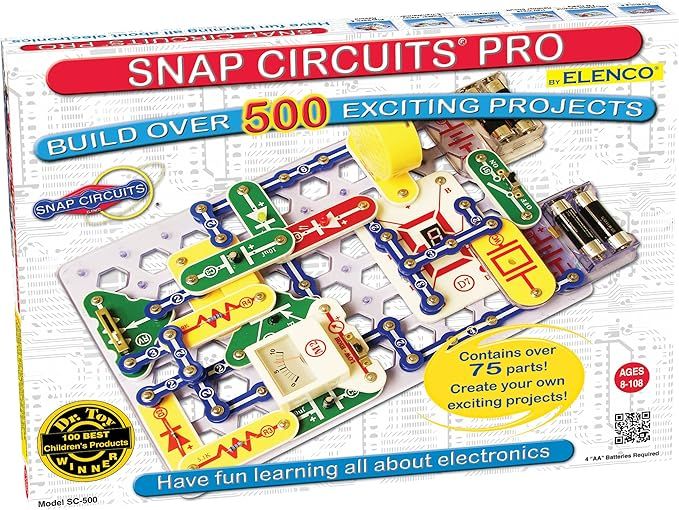 Snap Circuits Pro SC-500 Electronics Exploration Kit | Over 500 Projects | Full Color Project Man... | Amazon (US)