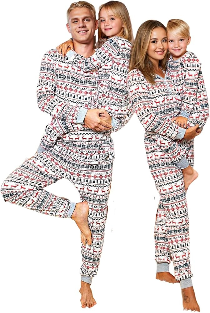 Neufigr Family Christmas Pajamas Matching Sets, Christmas PJs Long Sleeves Sleepwaear Holiday Fam... | Amazon (US)