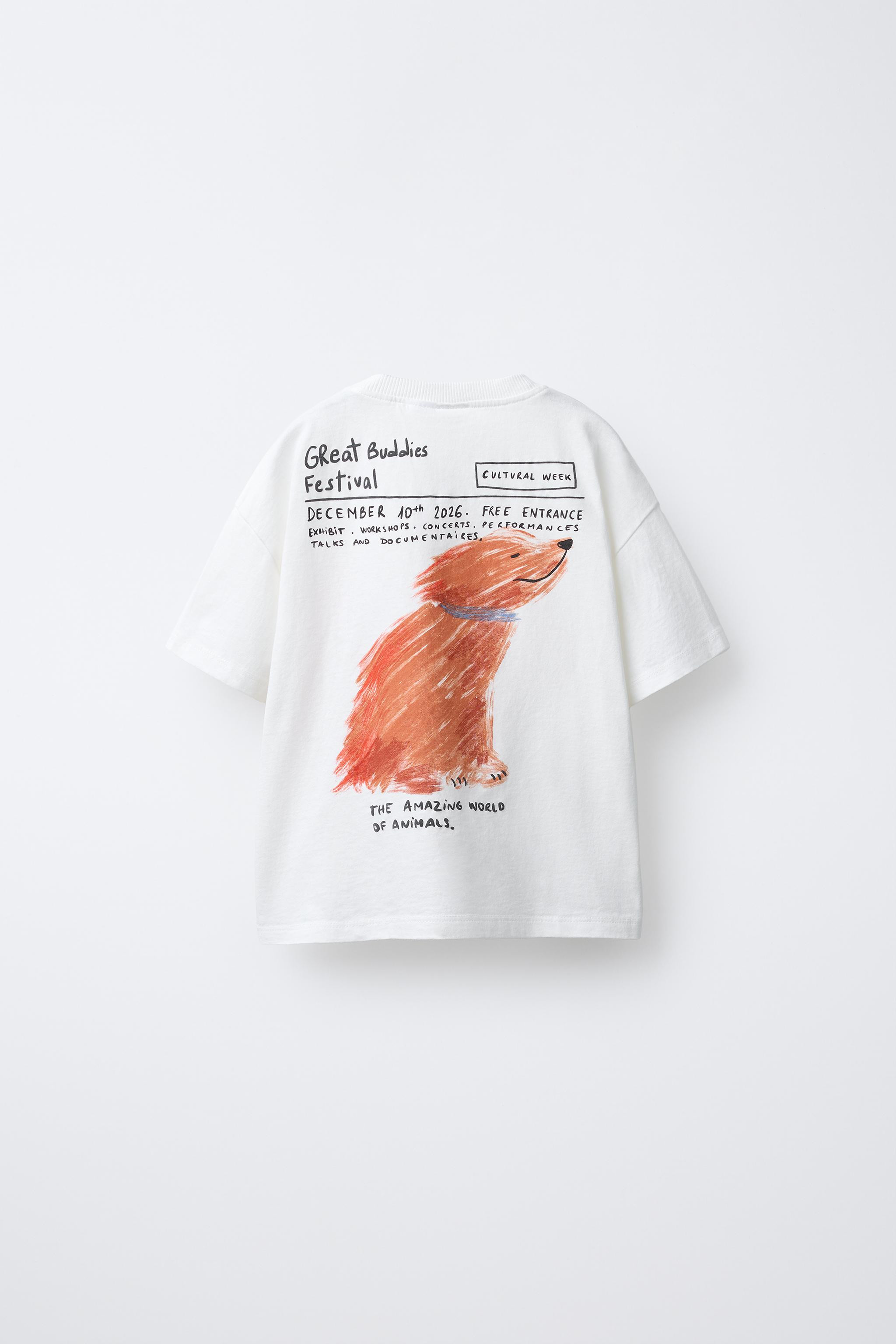 DOG PRINT T-SHIRT | Zara US