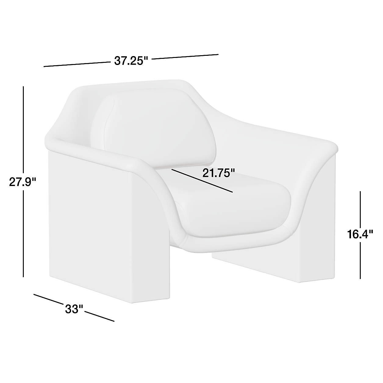 Madera Leather Accent Chair | Crate & Barrel | Crate & Barrel