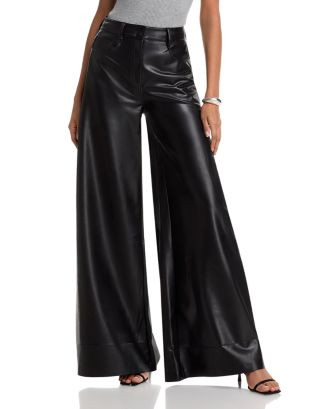 Norma Kamali Elephant Faux Leather Pants | Bloomingdale's Women | Bloomingdale's (AU)