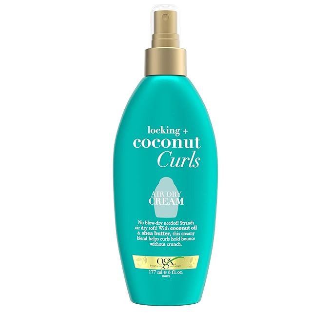 OGX Locking + Coconut Curls Air Dry Cream, No Parabens, 6 oz | Amazon (US)