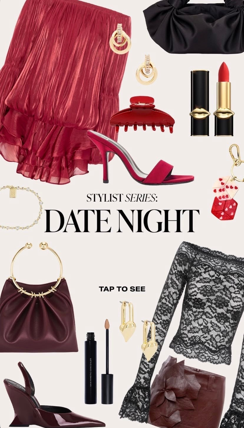 Date Night ❤️

#datenight #outfit #ootd #heels #bag dress earrings hair clip lace coupe bracelet necklace skirt lipstick concealer 

#LTKootd #LTKValentine #LTKBeauty