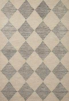 Chris Loves Julia x Loloi Francis Collection FRA-01 Beige / Charcoal 5'-0" x 7'-6" Area Rug | Amazon (US)