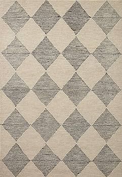 Chris Loves Julia x Loloi Francis Collection FRA-01 Beige / Charcoal 5'-0" x 7'-6" Area Rug | Amazon (US)