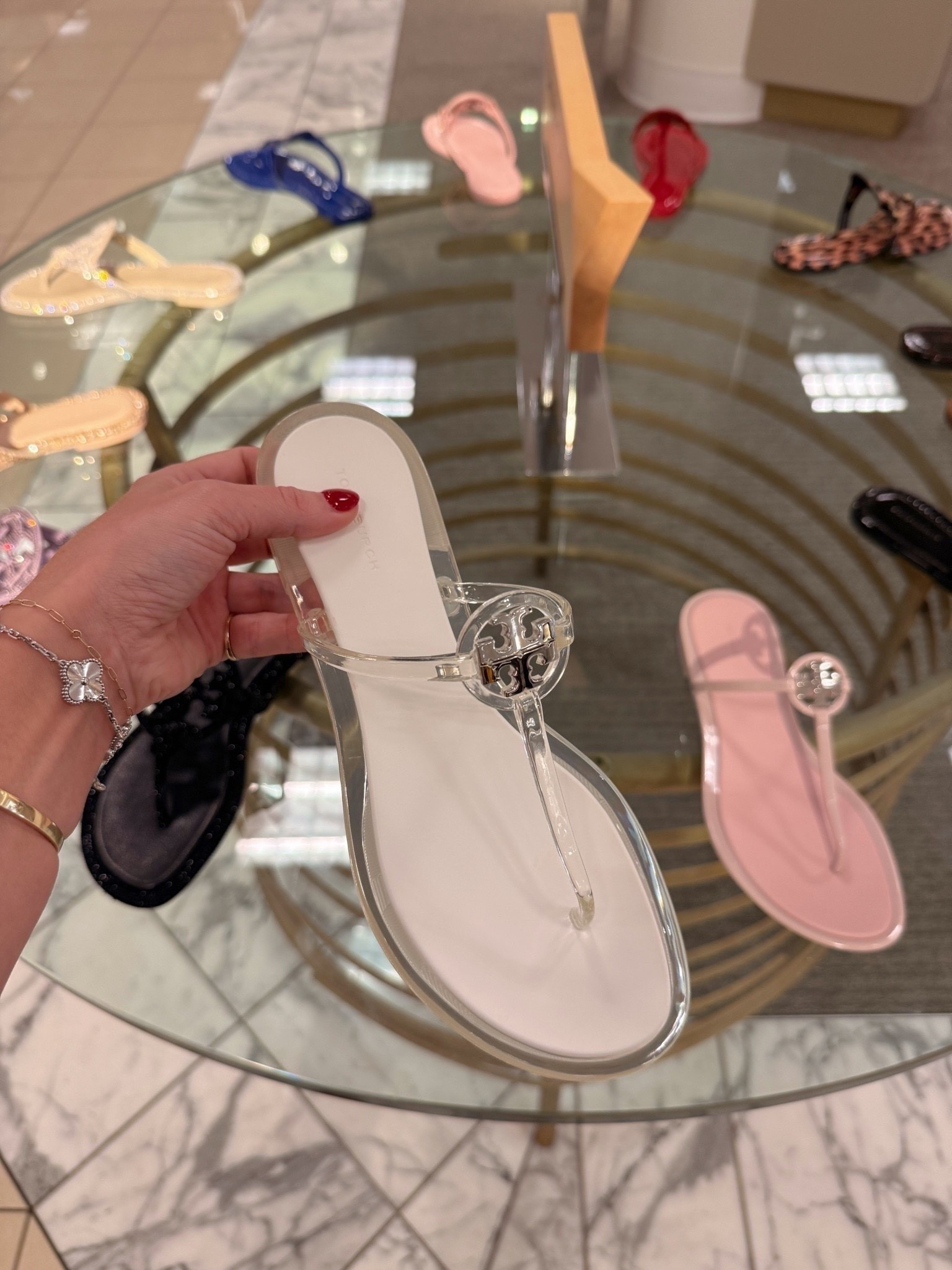 This years TB Jelly sandals 😍 I’ve had a pair for years and they make the best pool or beach sandals! Love the clear + the silver! Go true to size!

#LTKootd #LTKSwim #LTKTravel