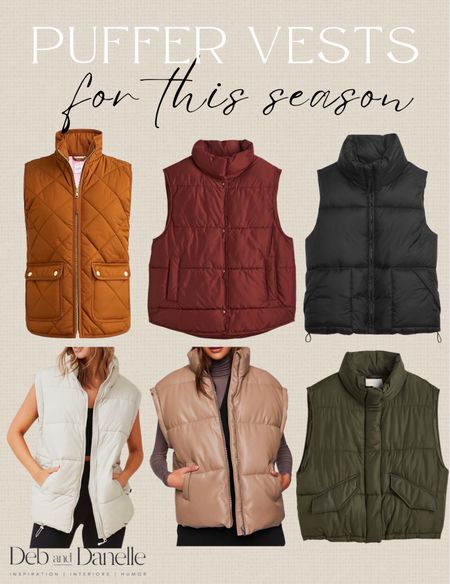 Puffer vest season!! All different styles and prices. 

Puffer vest, vest, warm vest, trendy vest, women’s vest, women’s puffer, winter clothes, winter style, fall style, outfit ideas, Deb and Danelle 

#LTKstyletip #LTKSeasonal #LTKfit