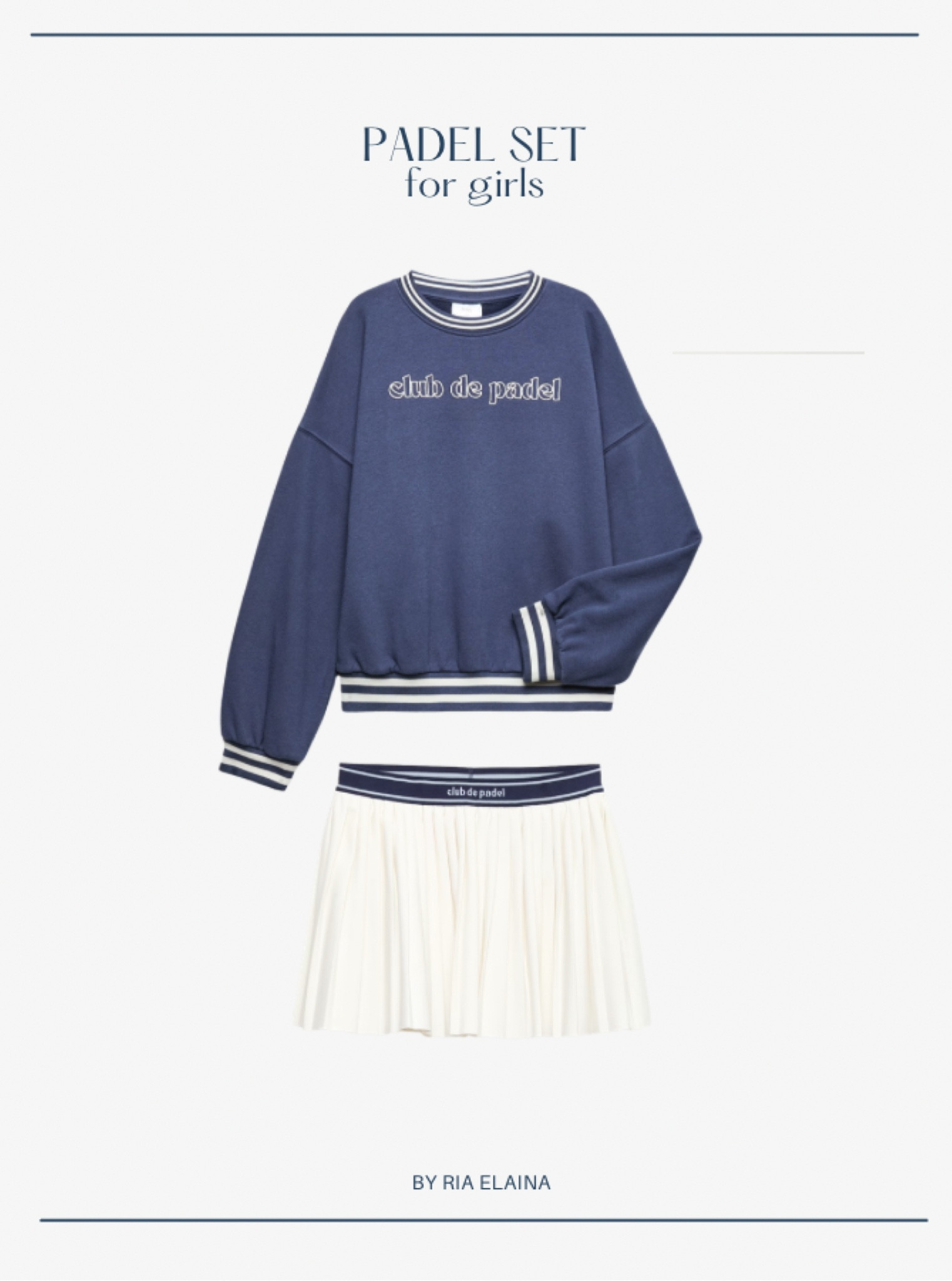 The cutest Padel set for girls with built in shorts - genius! 

#LTKspring #LTKuk #LTKkids