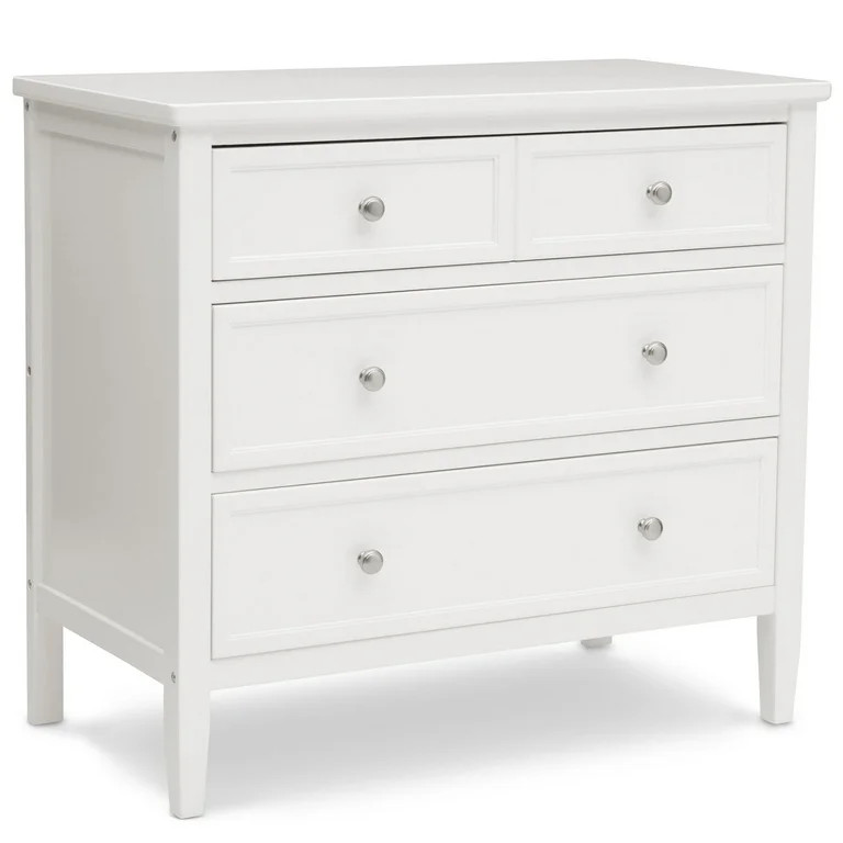 Delta Children Epic 3-Drawer Dresser, Greenguard Gold Certified, Bianca White | Walmart (US)