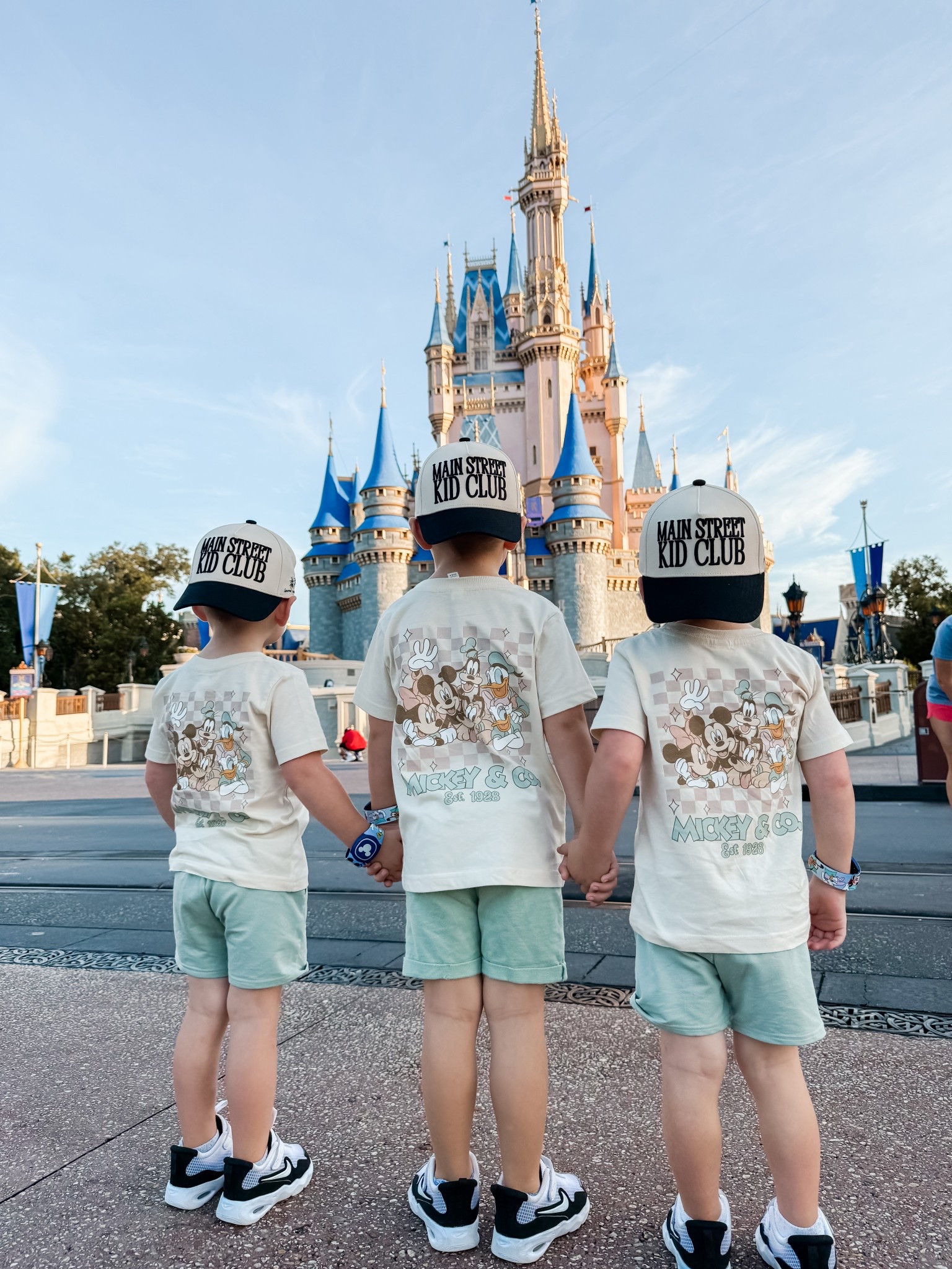 Magic kingdom day! Love these shirts. You can choose what character you want on the front and my boys were so excited to pick out their own characters! #disney #disneyworld #disneyoutfits #magickingdom 

#LTKFamily #LTKTravel #LTKFindsUnder50