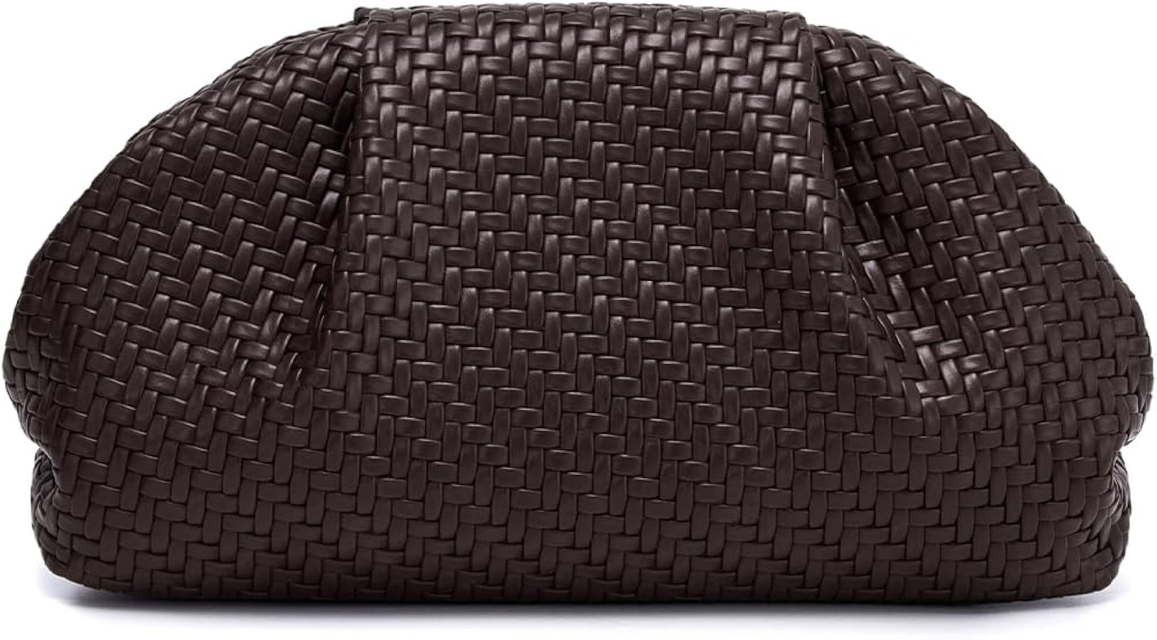 PHILOMENA Women's Woven Evening Bag Vegan Leather Clutch Purse Dumpling Ruched Bag Party Wedding ... | Amazon (US)