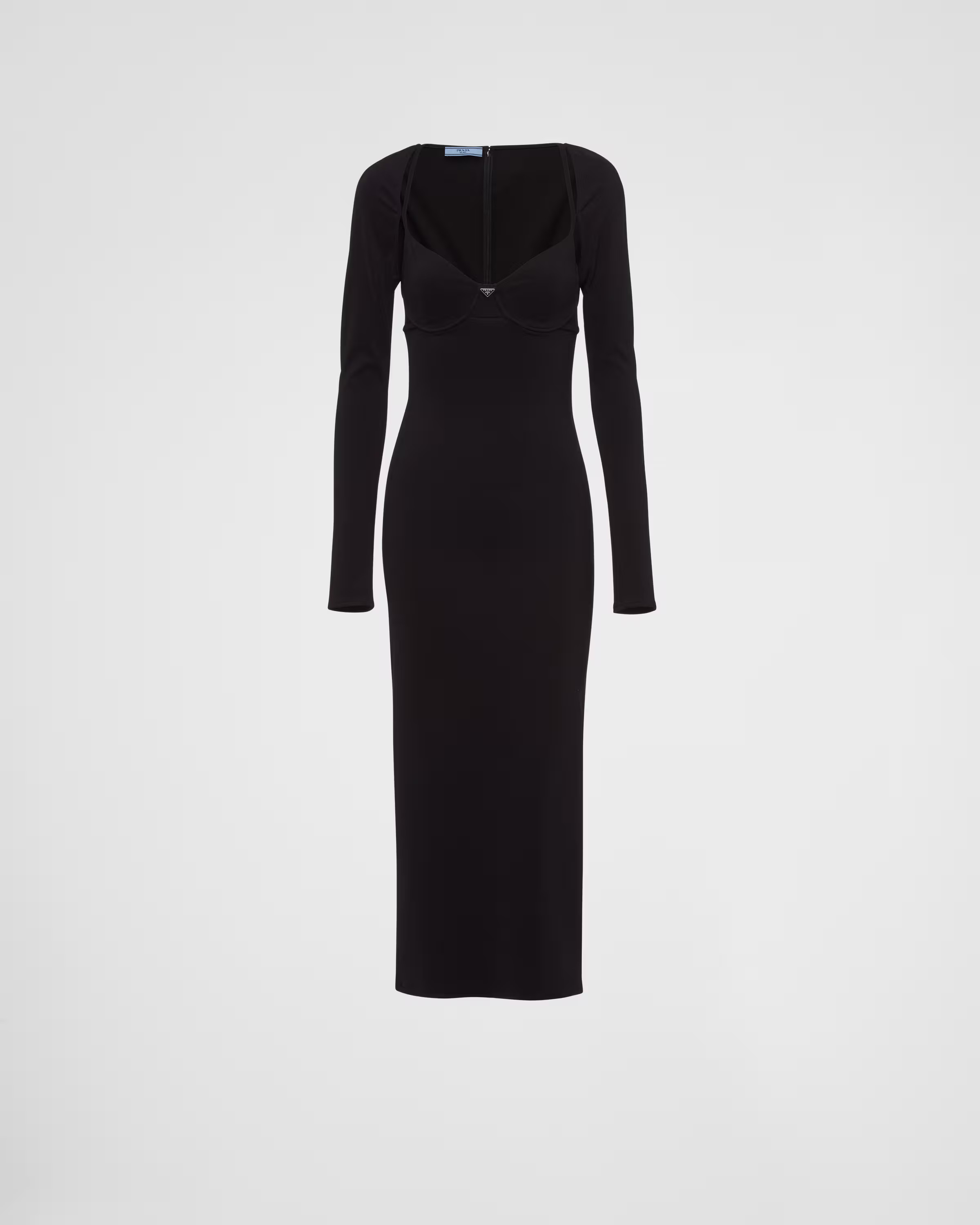Stretch jersey dress | Prada Spa US