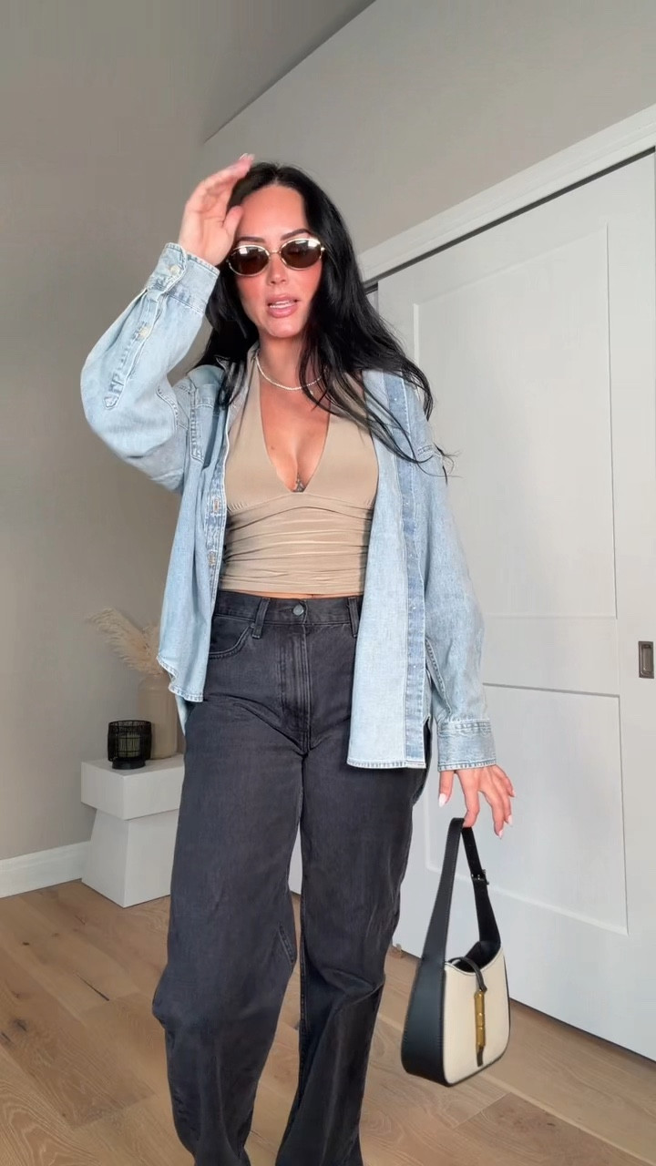 Spring outfit inspo ✨ I love all of these pieces from Aritzia. They are so easy to style so many different ways.￼

My sizing 5’7, 145lbs, 32dd
I’m wearing a size small top, size xs denim shirt, size 26 jeans 

#LTKSaleAlert #LTKootd #LTKgrwm