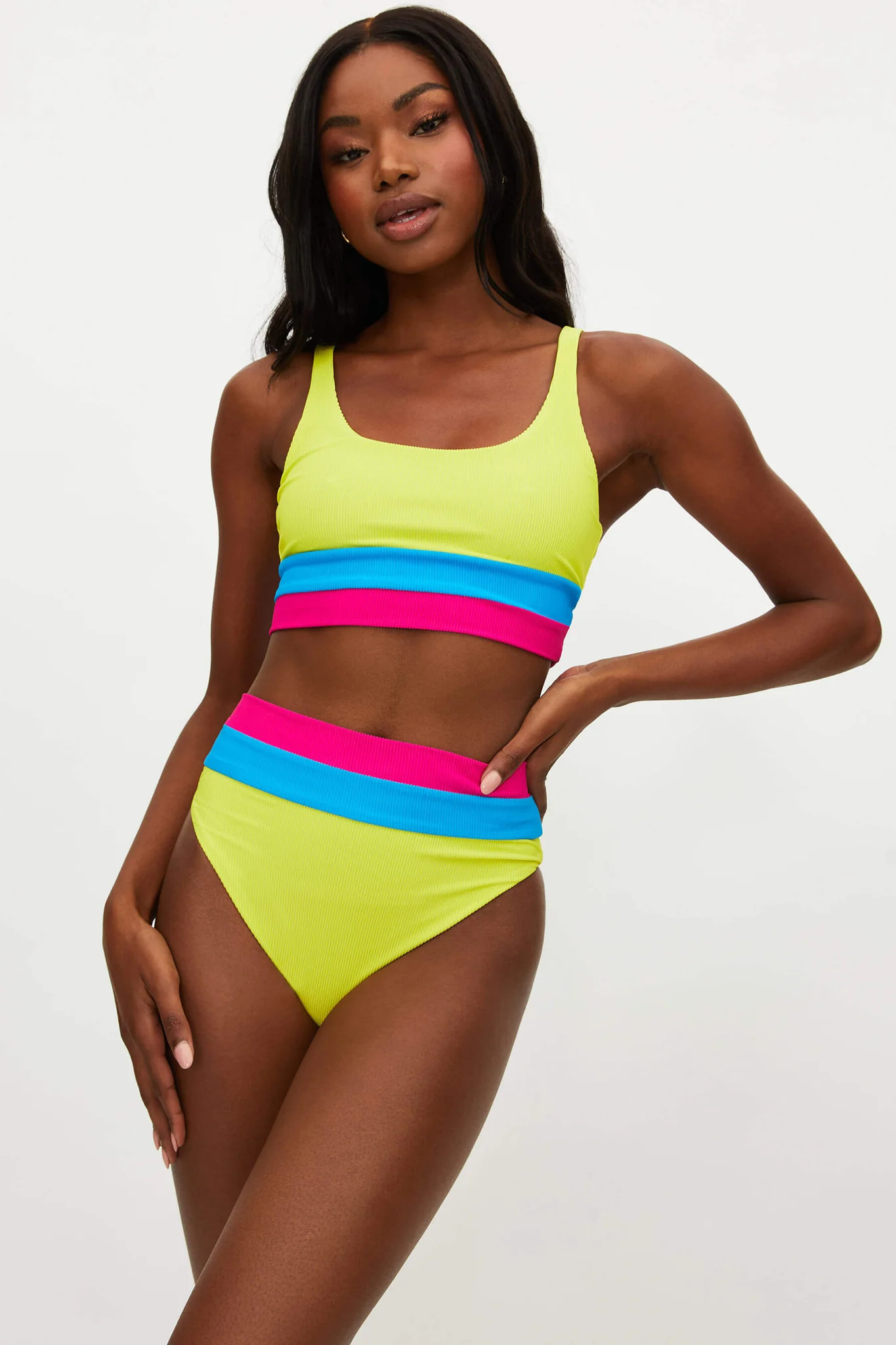 Heidi Bottom Retro Brights Colorblock | Beach Riot