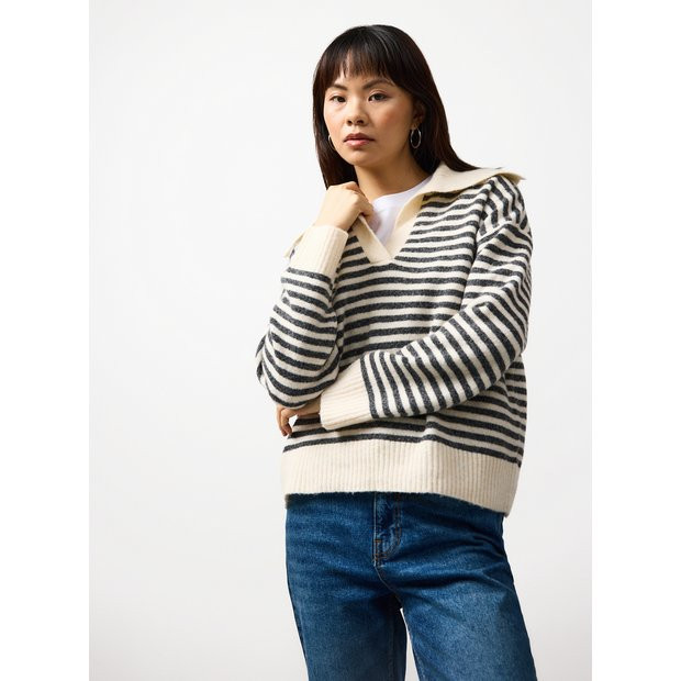Mono Striped Sailor Collar Jumper 18 | Tu Clothing