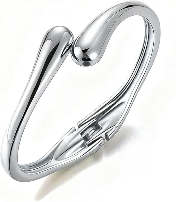 Gold Bangle Bracelets for Women Teens Trendy Chunky Adjustable Twist Cuff Bracelet Jewelry Gifts | Amazon (US)