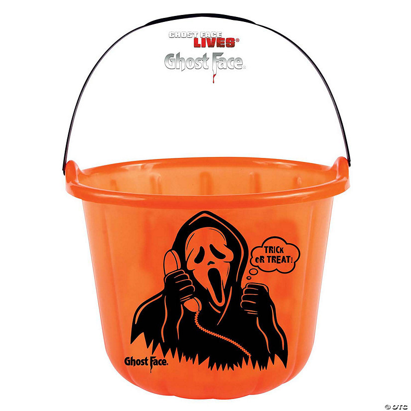 Kids Scream™ Ghost Face® Treat Bucket | Oriental Trading Company