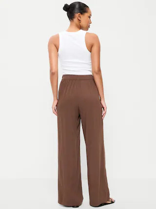 High-Waisted Playa Wide-Leg Pants | Old Navy (CA)