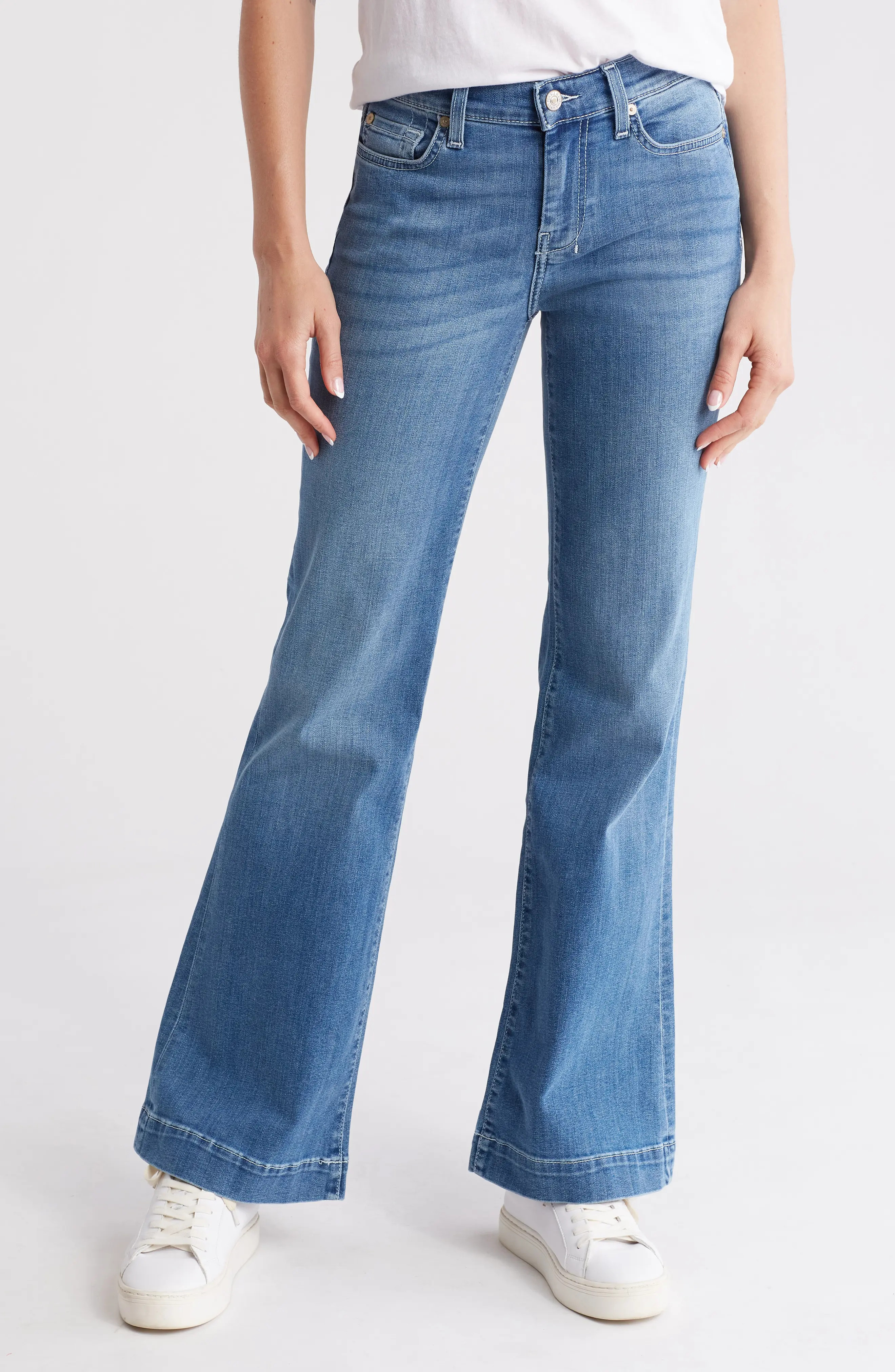 Tailorless Dojo Mid Rise Flare Jeans (Women) | Nordstromrack | Nordstrom Rack