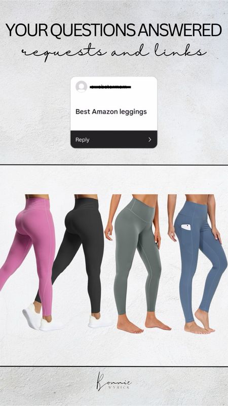 Answering FAQ’s! These are my favorite Amazon leggings that don’t roll down when I run. Both options are under $40 and come in lots of colors!

#LTKActive #LTKFitness