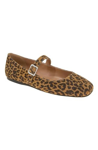 BCBGeneration Women's Harpin Ballet Flat, 7 Cheetah | Amazon (US)