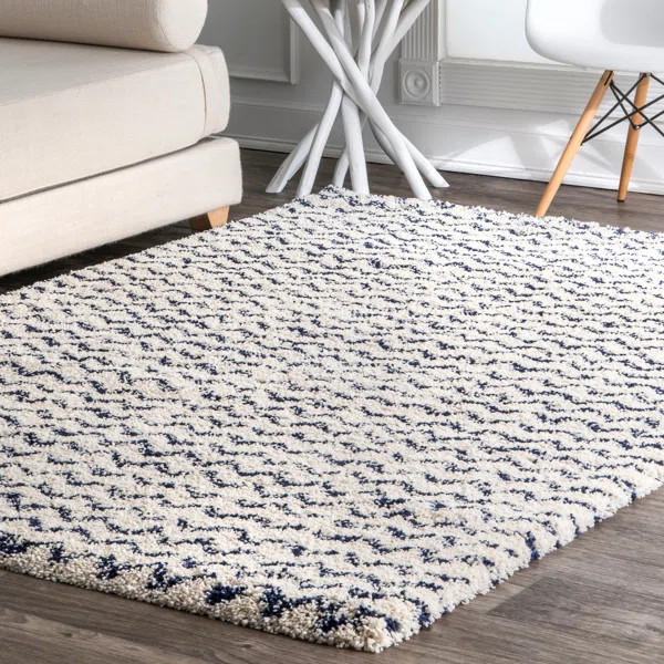 Batts Chevron Navy Area Rug | Wayfair North America