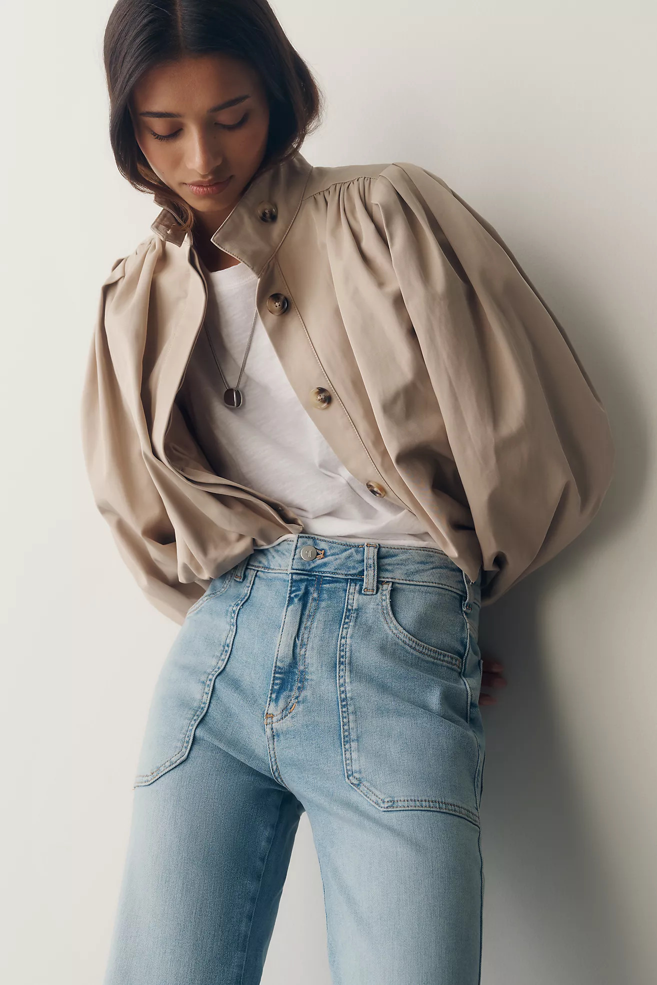 Pilcro Rylan Relaxed High-Rise Flare Jeans | Anthropologie (US)