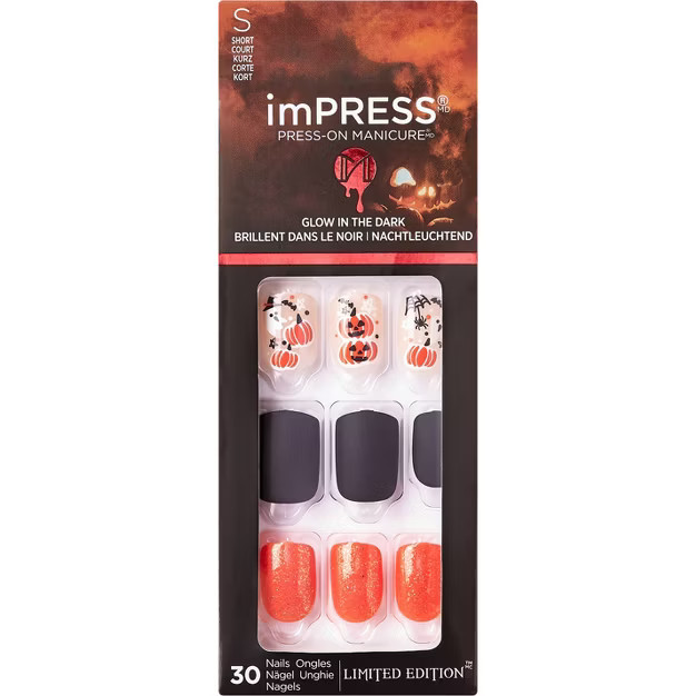 KISS Products imPRESS Fake Nails - Hey Boo-tiful - 34ct | Target