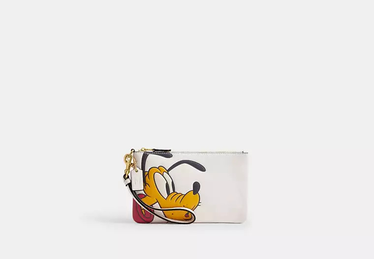 Disney X Coach Essential Small Wristlet With Pluto | Coach (US)