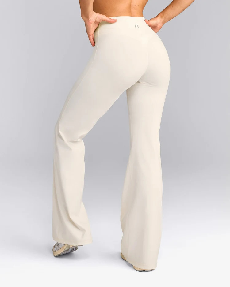 UnifiedMove\u2122 Wrap Flared Pants with Reflective Logo 
 Marshmallow White | Oner Active (UK / US)