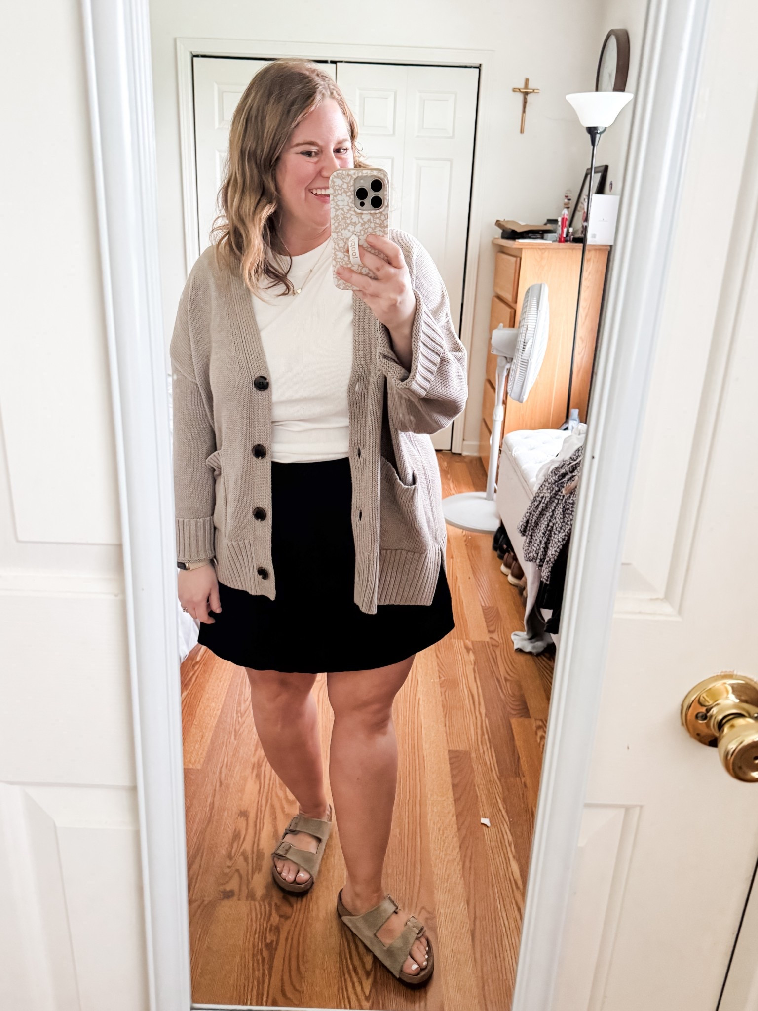 Teacher outfit! All are XL - I wish I had bought a large in the skirt as it has elastic and linen stretches as you wear it  

#LTKMidsize #LTKFindsUnder50 #LTKWorkwear